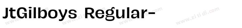 JtGilboys Regular字体转换